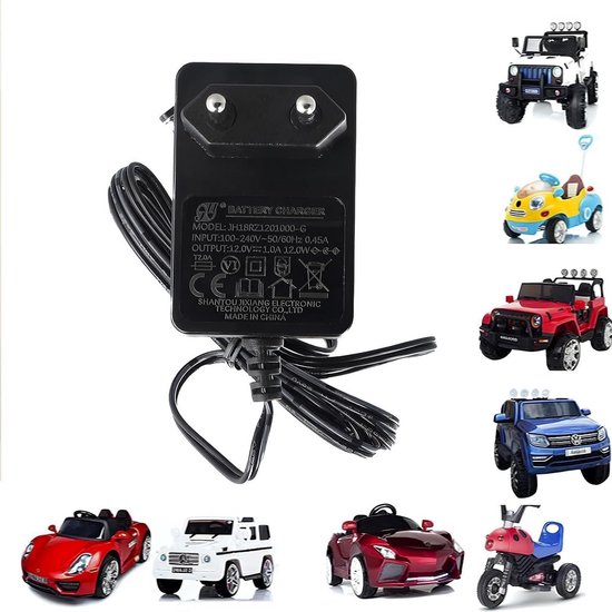 Universelles 12v 1a Ladegerät Für Elektrische Kinderautos, Motorräder, Quads Und Atvs – Inklusive Led-statusanzeige