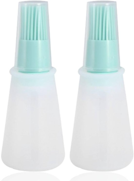 Dailygoods – Silikonflaschen-set (2 Stück) – Hitzebeständiger Bürstenkopf