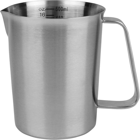 Messbecher 500 Ml – Küchenmessbecher Aus Edelstahl Mit Präzisen Markierungen Und Ergonomischem Griff