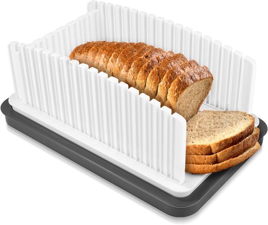 Verstellbarer Brotschneider Für Den Hausgebrauch – Ideal Für Sauerteigbrot, Runde Brote Und Baguettes