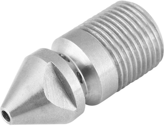 Dailygoods Kanalreinigungsdüse Aus Edelstahl 304 Druck 250 Bar 3 8 Bsp-außengewinde 8 Löcher Langlebig Kompaktes Design Kanalreinigungsdüse