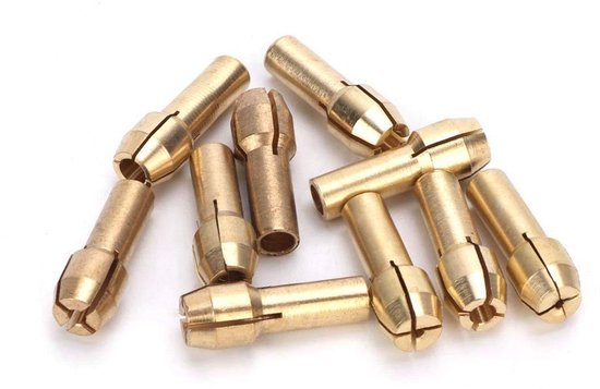 Dailygoody – Mini-spannstifte – 10 Stück – Hochwertiges Messing – Für Bohrmaschinen Und Schleifmaschinen – Spannbereich 0,5–3,2 Mm – Langlebig Und Zuverlässig