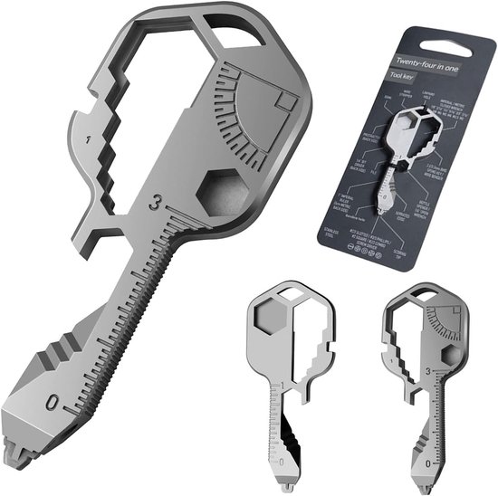 24-in-1 Multifunktionsschlüssel – Edelstahl-multitool – Kompakt Und Handlich
