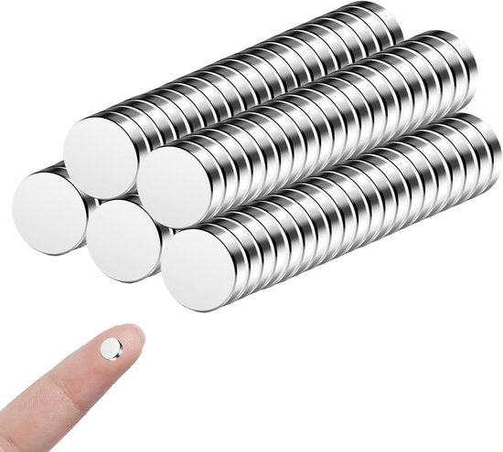 Kleine, Starke Neodym-magnete 6 X 2 Mm – 100 Stück Zum Basteln, Für Fotos Und Zur Organisation