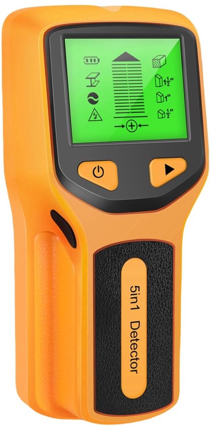 Allecto Wandscanner Mit Balkensuchfunktion 5-in-1 Hd-lcd-bildschirm Gelb Elektronischer Balkensucher Geeignet Für Holzrohre Und