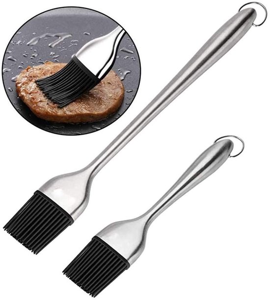 Von Shayne Voarge Silikon-grillpinsel 2er-set Effektiv Und Vielseitig Weiß Grill Und Backpinsel Zum Einmachen Und Backen Spülmaschinenfest