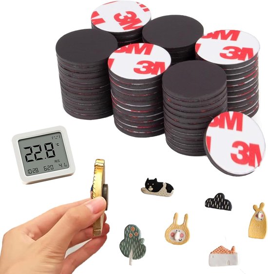 Starke, Selbstklebende Magnete Für Diverse Anwendungen – 26 Stück
