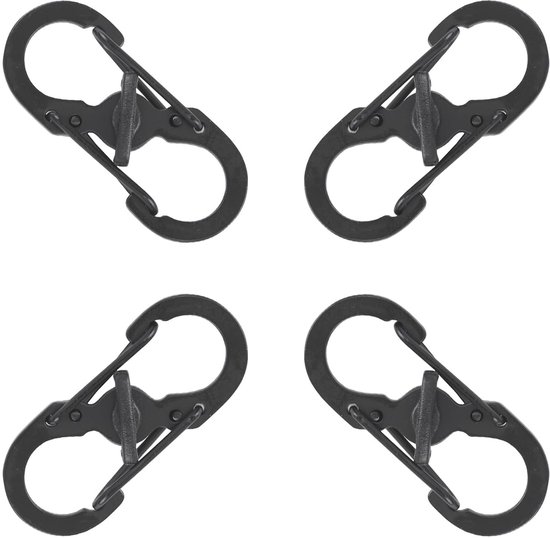 Mini-karabiner-set – Ideal Für Outdoor-aktivitäten – 4 Stück
