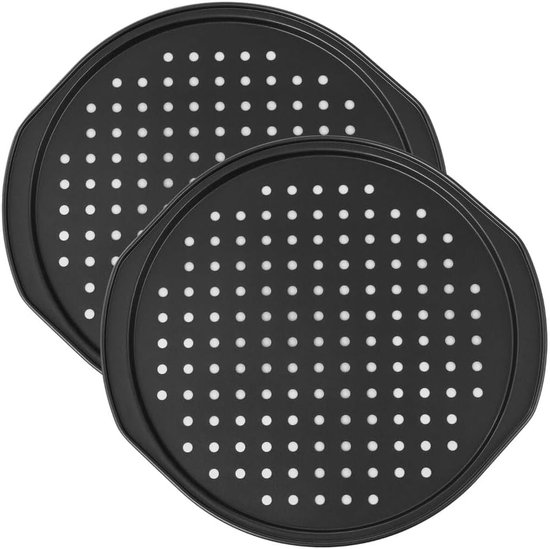 Antihaft-pizzableche Für Den Backofen – 35 Cm, 2 Stück