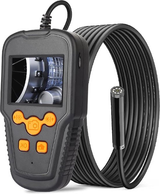 Inspektionskamera Mit 2,4-zoll-hd-bildschirm Und 10-m-kabel – Wasserdichtes Endoskop Mit Led-beleuchtung