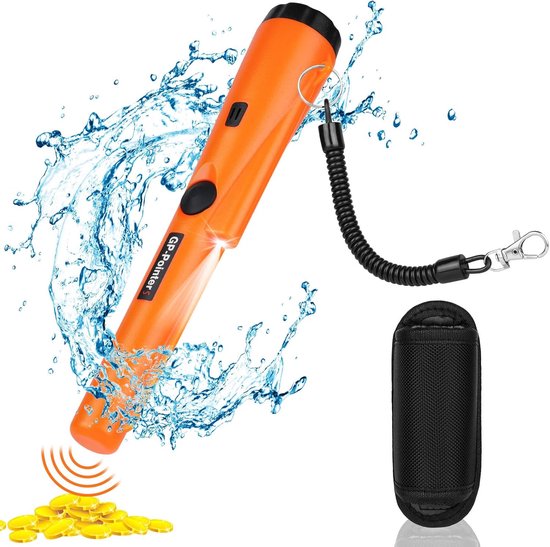 Wasserdichter Handmetalldetektor Mit Pinpointer, 360°-erkennung Und Led-beleuchtung