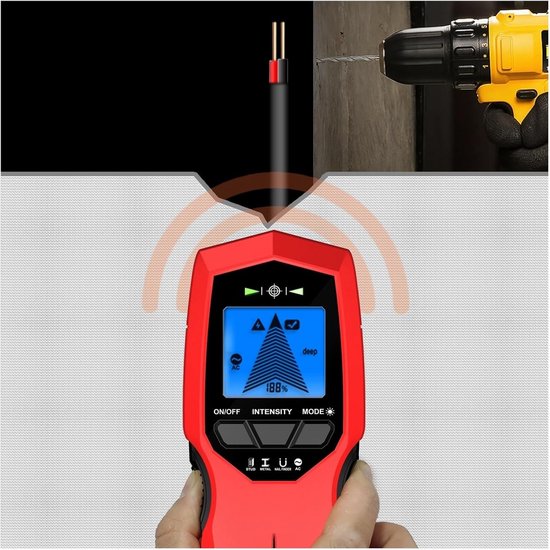 Metalldetektor Mit Wandscanner – Wandsuchgerät – Wände Scannen – Multifunktionale Erkennung – 1 X 1 X 1 Cm – Einfarbig