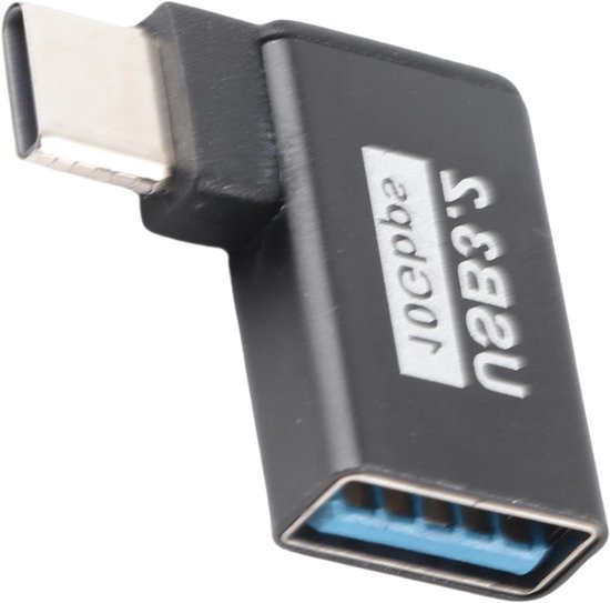 Otg-adapter – Usb-c-konverter – Dateiübertragung – 90°-winkel – Usb 3.2 – Grau