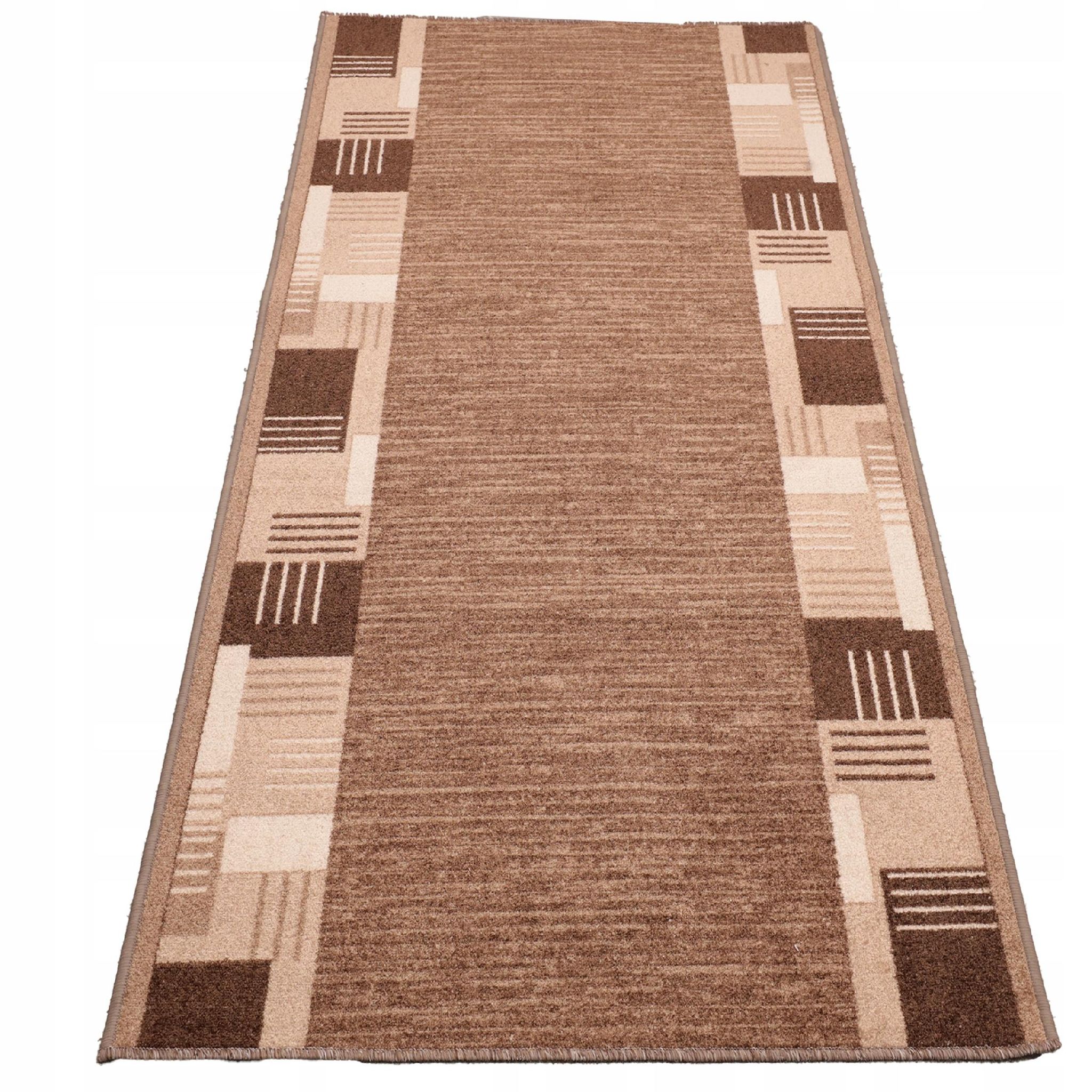 [7] Monte Brown 100x220 Cm Antirutschteppich D7510