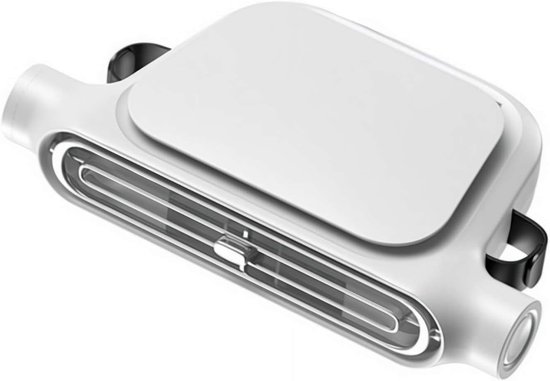 Wiederaufladbarer Autositzventilator Kabelloser Clip-ventilator Mit 3000-mah-akku 3 Geschwindigkeitsstufen Und Einstellbarer Winkel Leiser Für 1 Weiß
