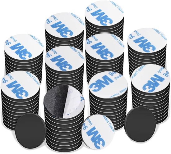 Runde Magnetaufkleber - Selbstklebendes Magnetband - 100 Stück