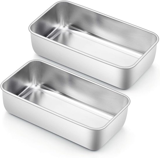Backform-set – 2-teilig – Edelstahl – Geeignet Für Brot, Gebäck Und Toast – Leicht Zu Reinigen – Maße: 16 Cm X 10 Cm X 5 Cm