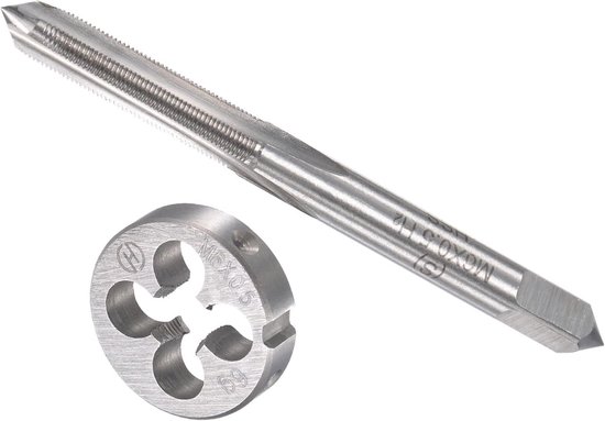 Gewindebohrer-set – Gewindebohrer- Und Schneideisen-set M6 X 0,5, Metrisch Hss, Maschinengewindebohrer Und Rundwerkzeug, Geeignet Für Gewindereparaturen