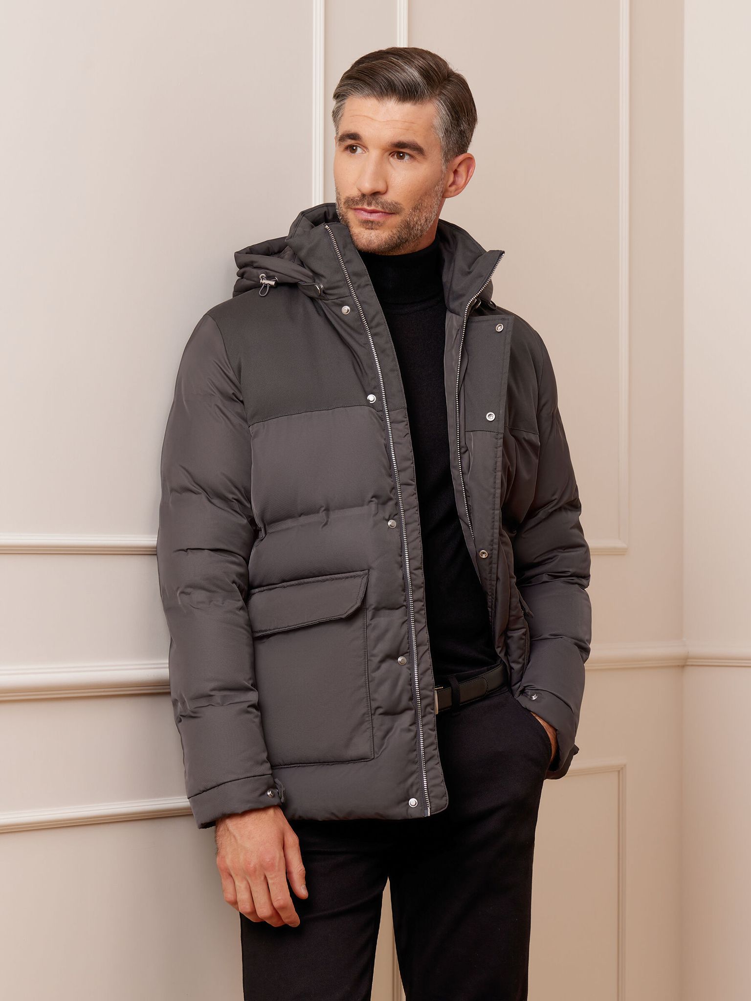 Graue Mudanjacke L