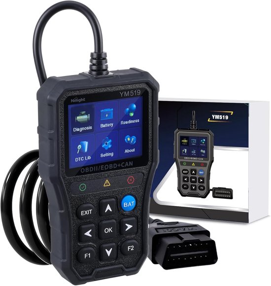 Ym519 Obd2-scanner Mit 2 8 Großbildschirm Verbessertes Kfz-computerdiagnosegerät Kfz-motorfehlercodeleser I M-bereitschaftsprüfung Für 2,8