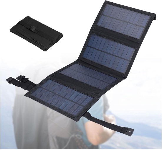 Tragbares 20-w-solarpanel Faltbares Usb-solarpanel-ladegerät Ip65 Wasserdicht Usb 5v Ausgang Ausgeklappte Solarpanels 480 X 185 Mm Für Handy Usw