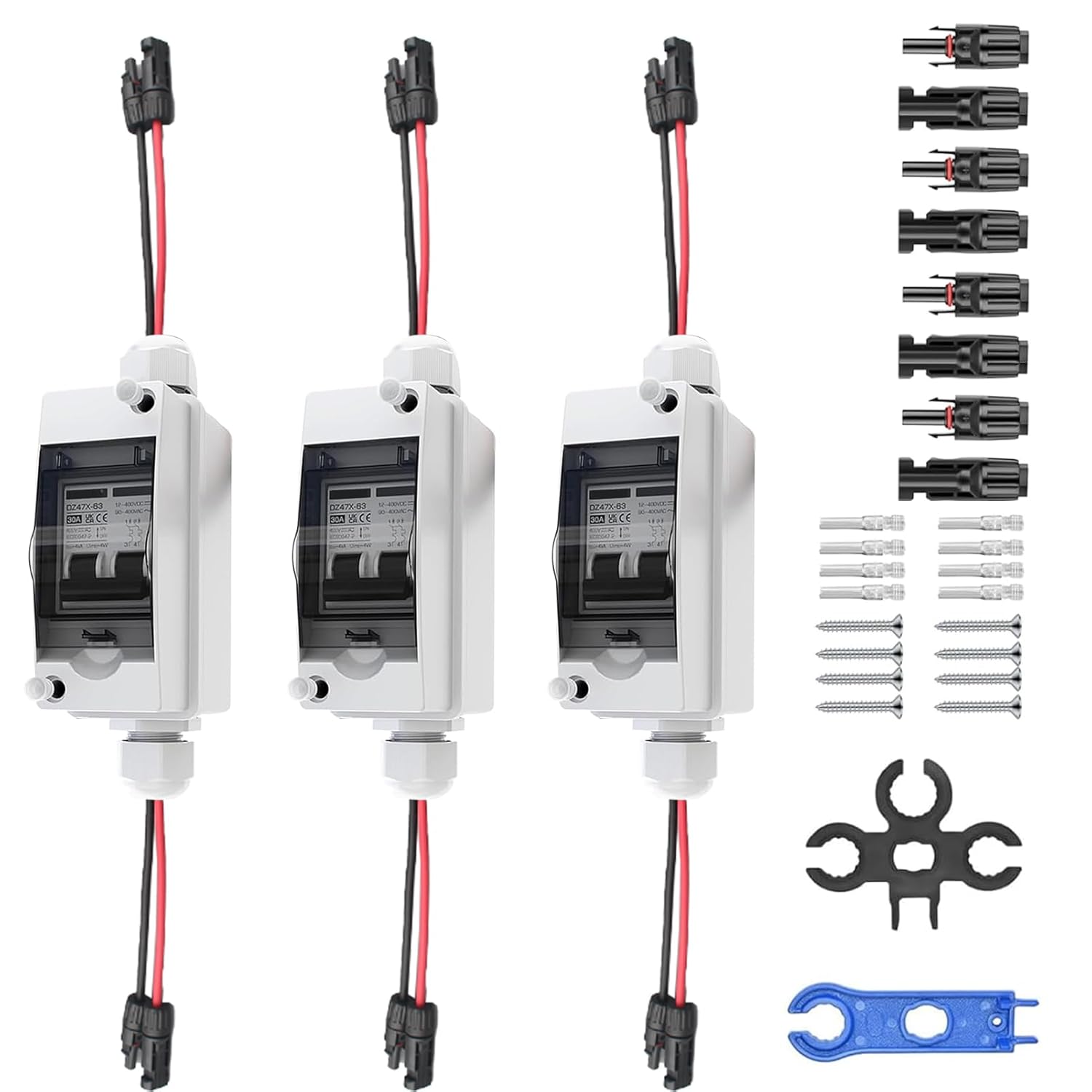 Dc-trennschalter Für Pv-anlagen, Pv-solar-kombinationsbox 2p/500v/32a/ip65 Für Pv-solaranlagen, 260-mm-kabel, Dc-trennschalter Mit Dc-pv-leistungsschalter Für Pv-anlagen