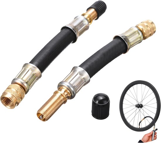 Reifenventilverlängerung – Ventiladapter – Reifen Aufpumpen – Flexibler Gummischaft – 100 Mm