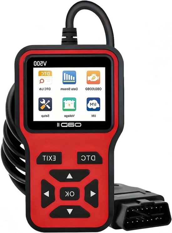 Fahrzeugdiagnosegerät Obd Lesegerät Fahrzeugwartung Plug & Play Live Daten Rot