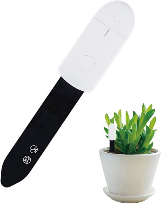 Intelligenter Bodensensor – Digitaler Feuchtigkeitsmesser – Pflanzenpflege – Kapazitive Technologie – 22,2 X 5,99 Cm – Weiß
