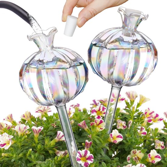 Selbstbewässernde Kugeln, 2er-set Für Pflanzen - Glas-kaktusbewässerung Für Zimmertöpfe