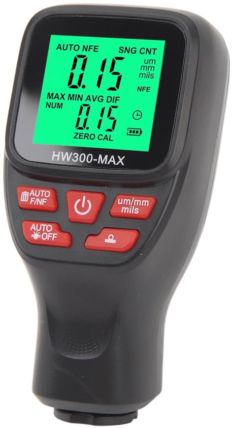 Digitales Lackdickenmessgerät – 0–2000 Μm – Autolacktester