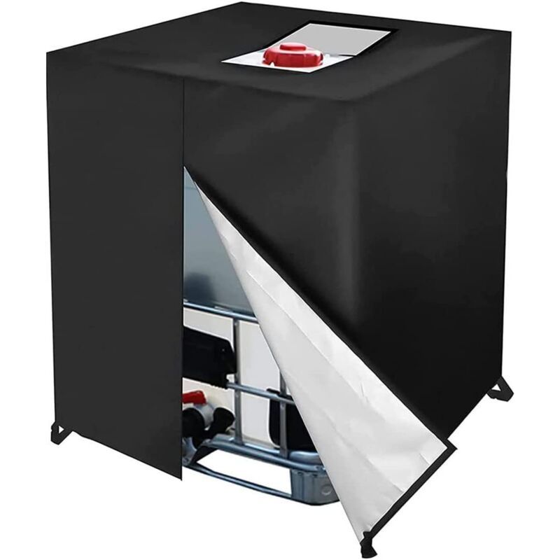 Tankabdeckung, 1000-liter-ibc-tankabdeckung, Schwarze 210d-planen-ibc-tankabdeckung