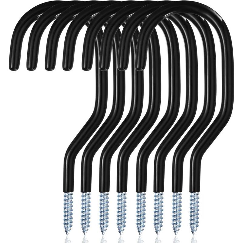 8-teiliges Fahrradhaken-set, Wandhalterung Für Fahrräder, Aufbewahrungshaken, Wandhalterung Für Fahrräder, Garagenhaken, Schraubhaken Für Garagendecke, Fahrräder, Elektrowerkzeuge, Gartenschläuche (sc