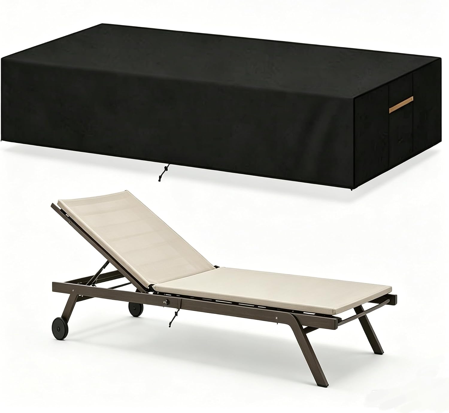 Wasserdichte Schutzhülle Für Gartenliegen – 210 X 75 X 40 Cm – Mit Verstellbarem Kordelzug – 420d Oxford-gewebe – Für Liegestühle