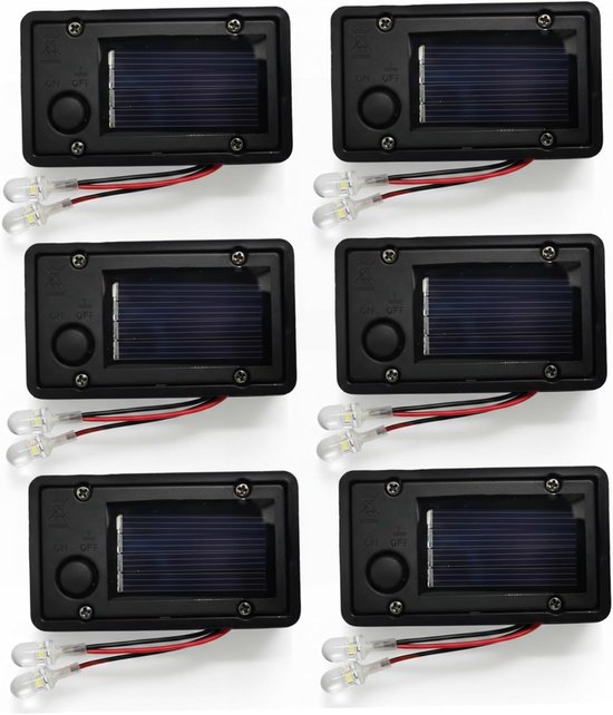 Ersatzaufsätze Für Solarleuchten – 6 Stück – 4 X 7 Cm – Warmweiß