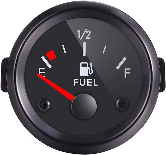 Tankanzeige, 2" (52 Mm) E-1/2-f Zeiger, Universelle Tankanzeige Mit Led-hintergrundbeleuchtung Für Auto, Wohnmobil, Yacht, Boot, Motorrad