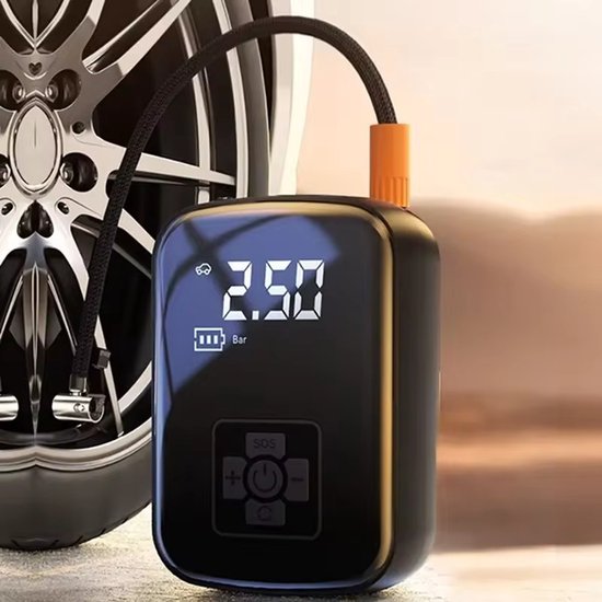 Kabelloser Und Kabelgebundener Auto-luftkompressor Elektrische Reifenpumpe Für Auto Motorrad Fahrrad Boot Universeller Auto-reifenfüller Für