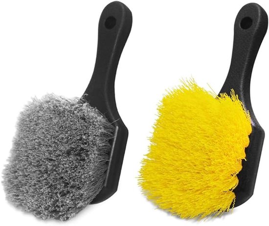 Set Mit 2 Autoreifen- Und Felgenreinigern – Felgenbürsten, Felgenreinigungsset, Bürsten Mit Borsten Zur Reinigung Von Felgen Und Reifen