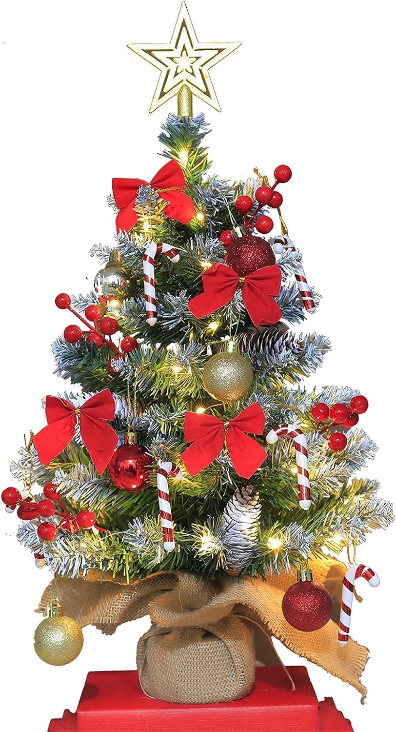 Kleiner 60 Cm Weihnachtsbaum – Mini-weihnachtsbaum – Für Zuhause, Partys, Büro, Bar, Als Weihnachtsdekoration