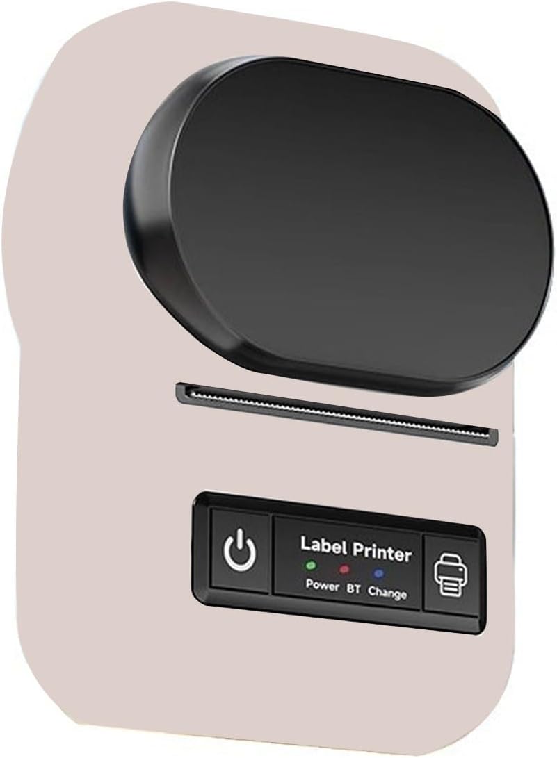 Tragbarer Thermodrucker Für Etiketten – Kompakter, Kabelloser Bluetooth-etikettendrucker Für Zuhause, Büro, Geschäft Und Versand (pink)