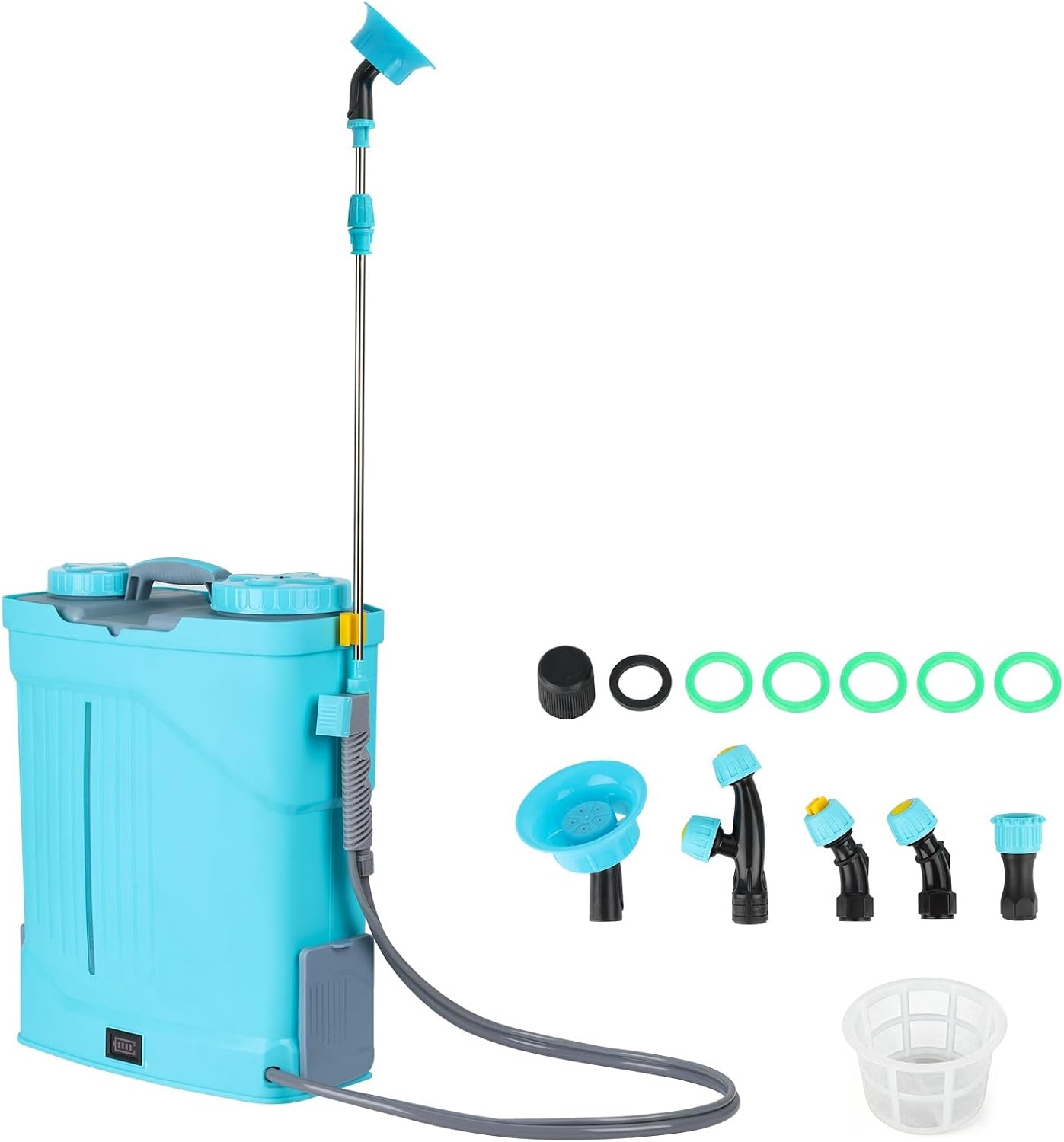 Akku-drucksprühgerät, Kompatibel Mit Makita 21v-akku, 20l Gartenspritze Mit Teleskoplanze (47-80cm), 5 Düsen Und Filter, Schultergurt Für Unkrautbekämpfung Und Düngung (akku Nicht Im Lieferumfang Ent