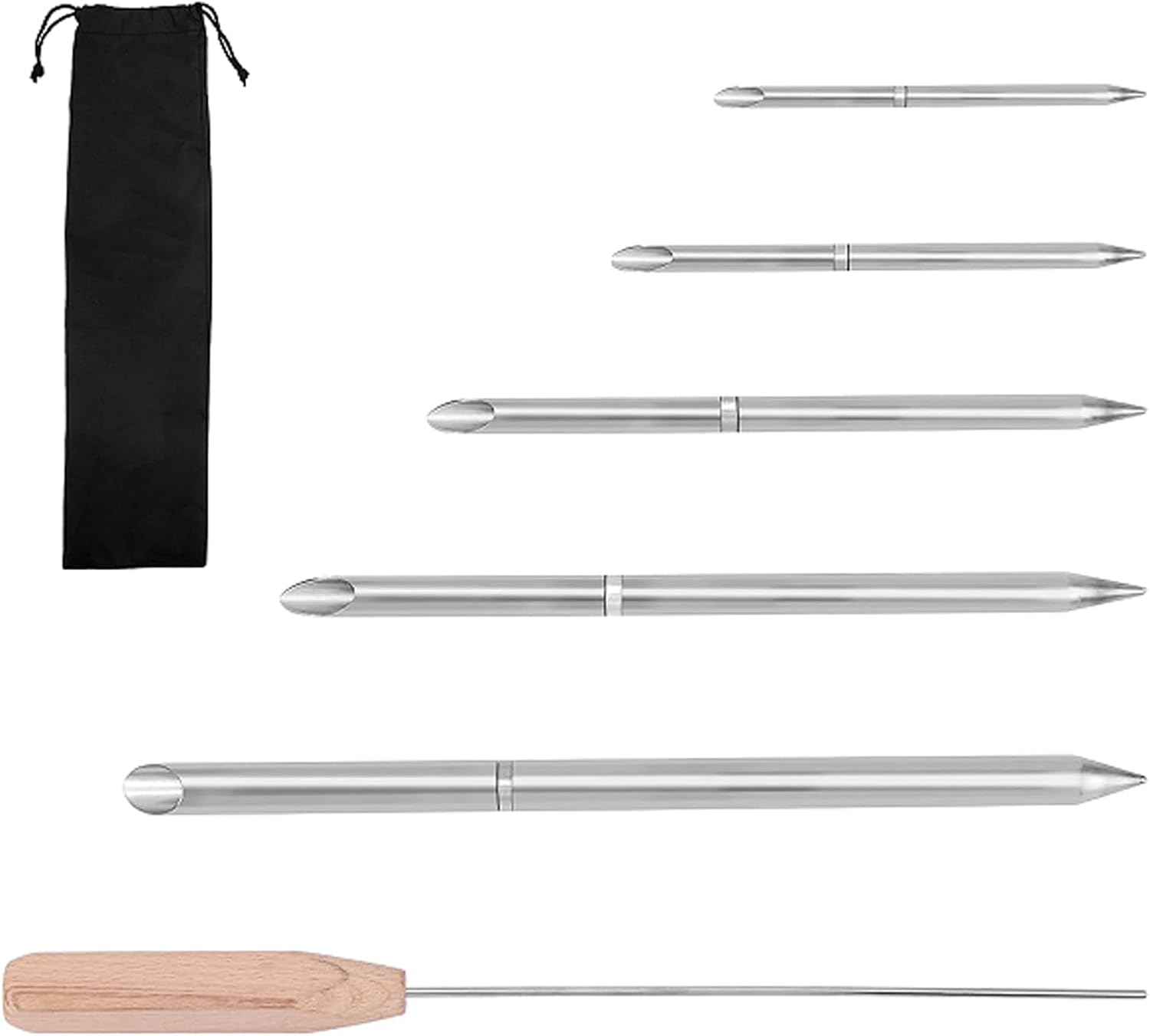 Set Mit 7 Seilspleißwerkzeugen Inklusive Aufbewahrungstasche Enthält 1/2", 1/4", 5/16", 3/8", 7/16"-spleißstücke Zum Verbinden Von Geflochtenen Seilen