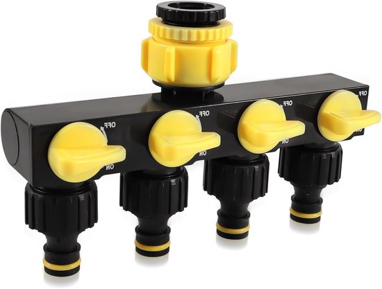 4-wege-verteiler 1 2-zoll Und 3 4-zoll-wasseranschluss Verteiler Mit Separaten Absperrventilen 4-wege-wasserverteiler Schlauchverteiler Für