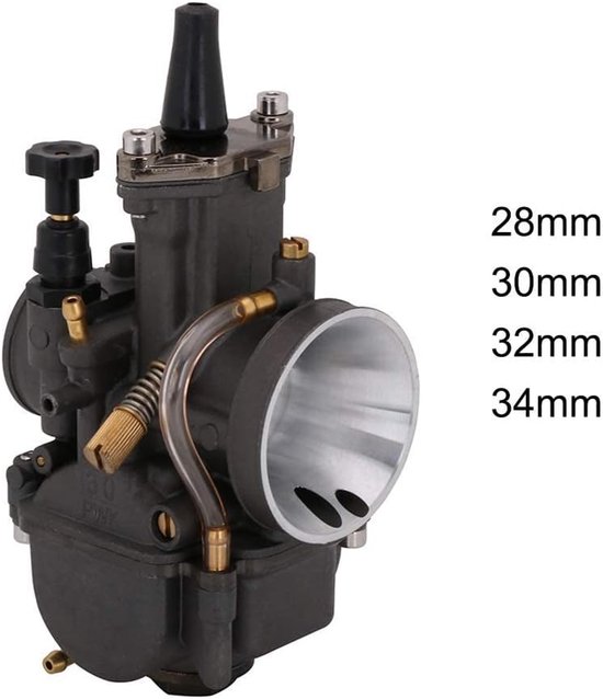 Universal-pwk-vergaser 30 Mm – Aluminium, Für Motorrad, Pitbike, Atv, Roller, Dunkelgrau