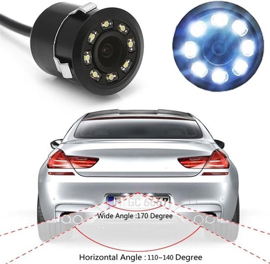 Wasserdichte Park- Und Rückfahrkamera, 8 Leds Mit Nachtsicht, 150-grad-farb-ccd-bildsensor, 18,5 Mm Ausschnitt