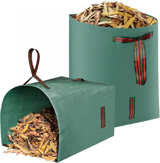 53-gallonen-gartenabfallsäcke, 2-teiliges Set – Inklusive Gartenhandschuhen, Reißfeste Abfallsäcke
