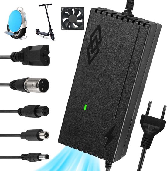 Universelles Ladegerät Für Elektroroller, 54,6 V, 2 A, Mit 5 Verschiedenen Anschlüssen