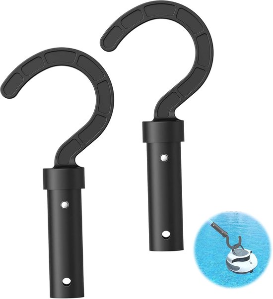 2 Haken Für Poolroboter, Haken Für Stangen, Zubehör Für Poolroboter, Reinigungszubehör, Haken Für Poolroboter, Kabellos, Schwarz