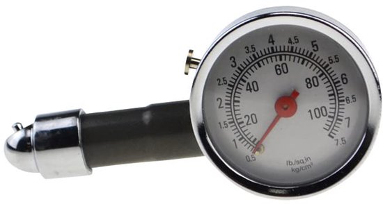 Reifendruckmesser, Manometer, Luftdruckmesser, 7,5 Bar, Messinstrument, Reifendruckmesser, 0-100 Psi, Für Autos, Fahrräder Und Motorräder