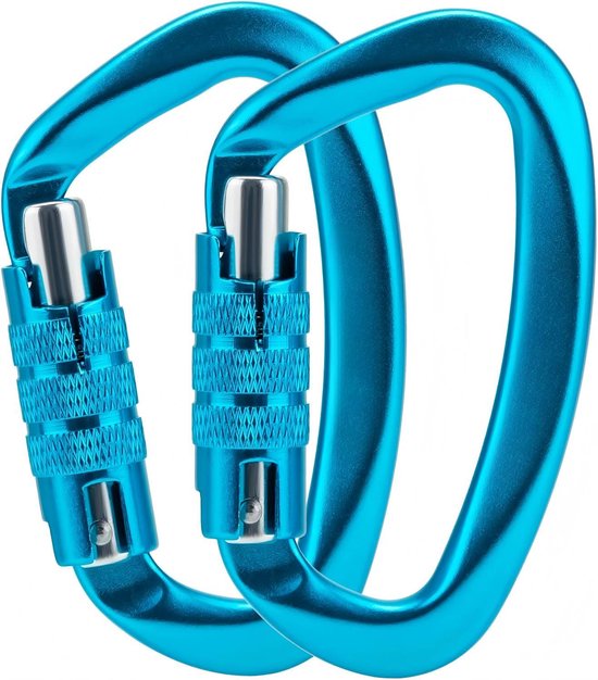 12 Kn Drehverschluss-karabiner Großer Karabiner Aus Aluminiumlegierung Tragkraft Bis Zu 1200 Kg Geeignet Für Hängematten Sonnensegel Hundeleinen